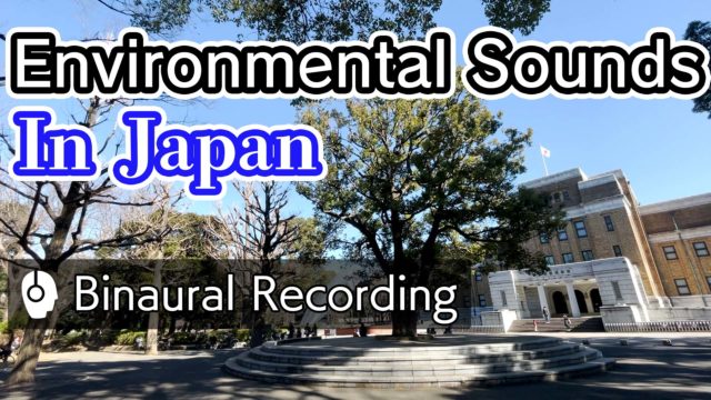 [Relaxing Binaural Ambient Sound] Everyday life in Japan | Quiet open space in Ueno Park(上野恩賜公園 広場)